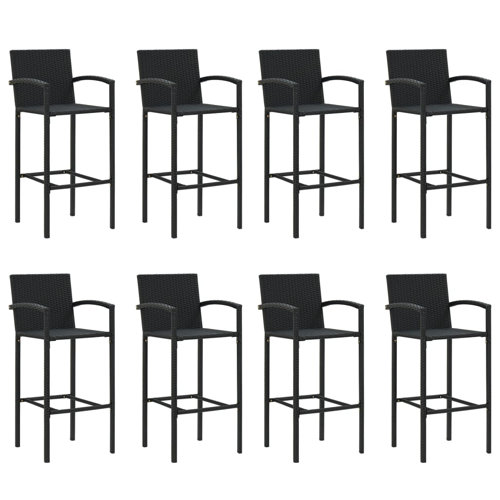 Latitude Run® Dashanique Wicker Bar Set with Stools Wayfair